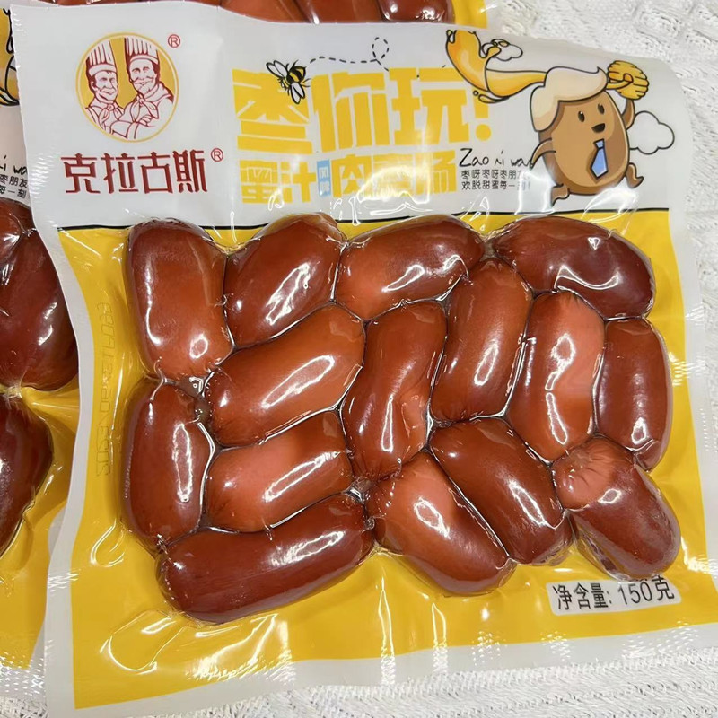 克拉古斯蜜汁风味肉枣肠150克开袋即食经典网红休闲风味解馋零食