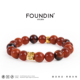 FOUNDIN凡汀RED系列财运貔貅红石玛瑙手串男手链本命年生日礼物