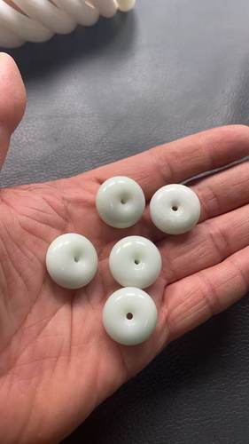 陕西西安蓝田玉平安扣吊坠活玉挂件