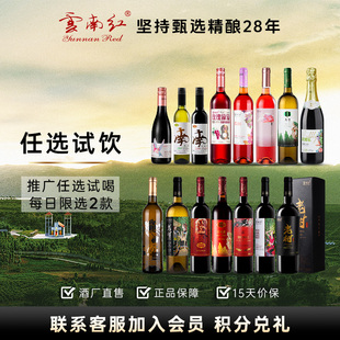 云南紅精品玫瑰蜜干紅白葡萄酒彌勒紅酒莊國產(chǎn)酒彌勒 新客試飲