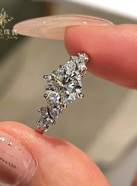 S925银莫桑爆款柏林情书订婚女