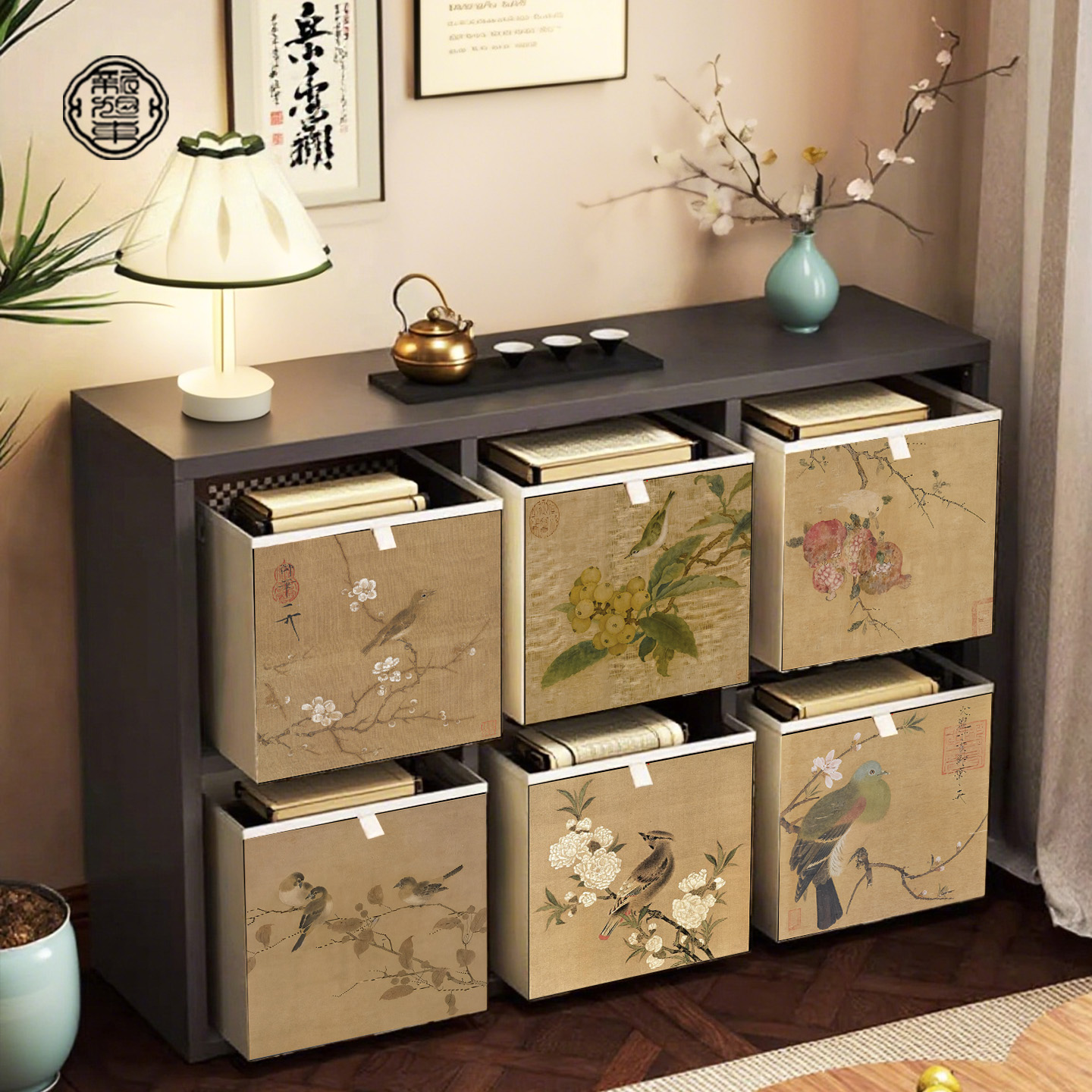 家用多功能收纳柜格子柜