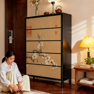 宋代宋氏美学鞋 柜家用门口收纳柜一体靠墙钢制玄关柜置物2025新款