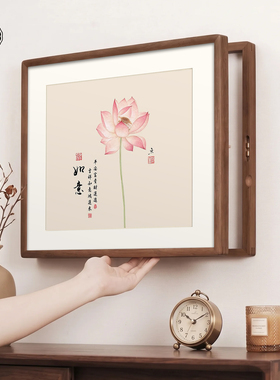 新中式荷花图电表箱装饰画2026新款遮挡配电箱挂画电闸开关盒壁画