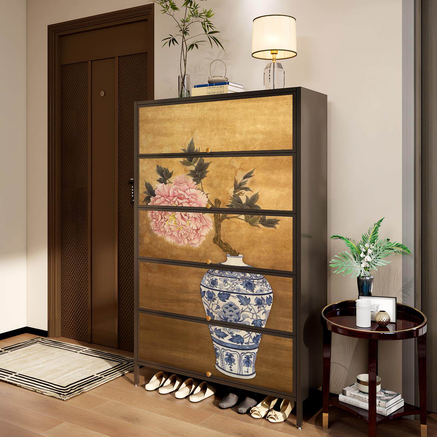 宋氏美学入户鞋柜家用门口2025新款门外走廊用多层收纳柜一体靠墙,住宅家具,鞋柜,淘宝优惠券,粉丝福利购,淘宝优惠卷