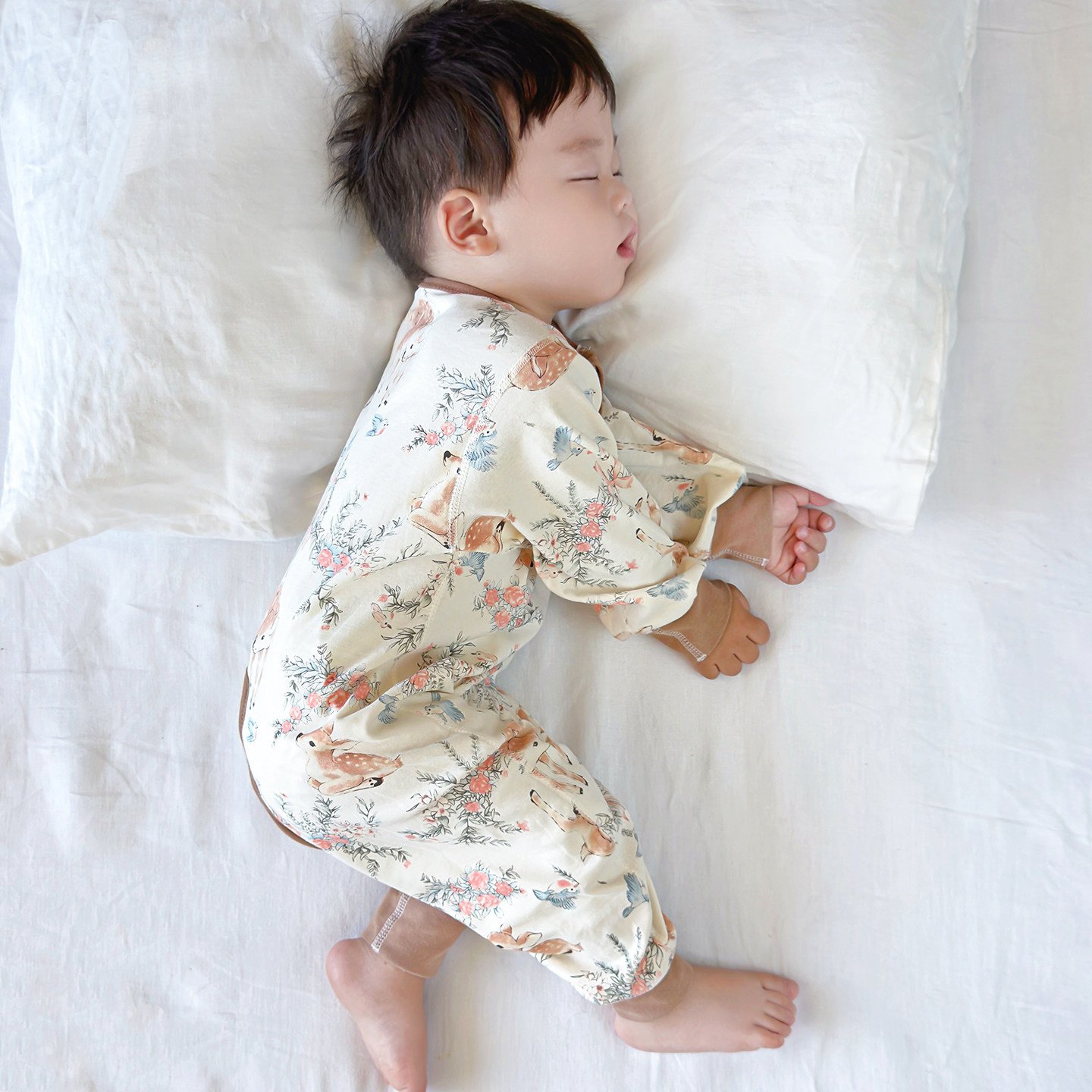 睡袋婴儿四季通用款宝宝纯棉儿童睡觉防踢被子小月龄秋季连体睡衣