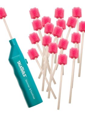 口腔按摩海绵棒10/50支装 talktools言语吞咽口肌训练工具