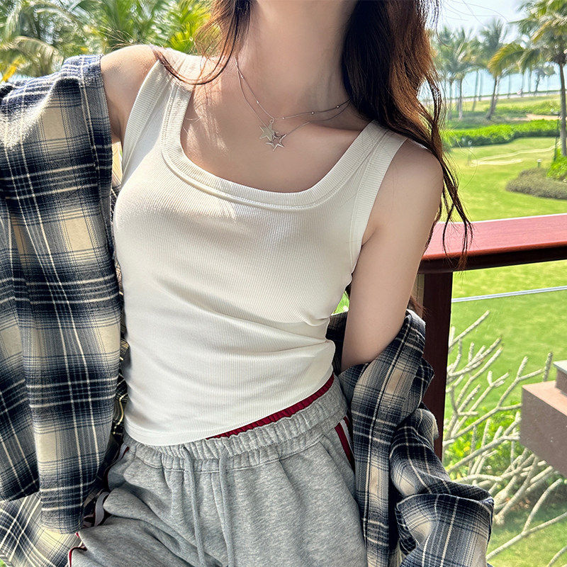 吊带背心女2026新款夏季外穿遮副乳内搭无胸垫打底百搭无袖上衣