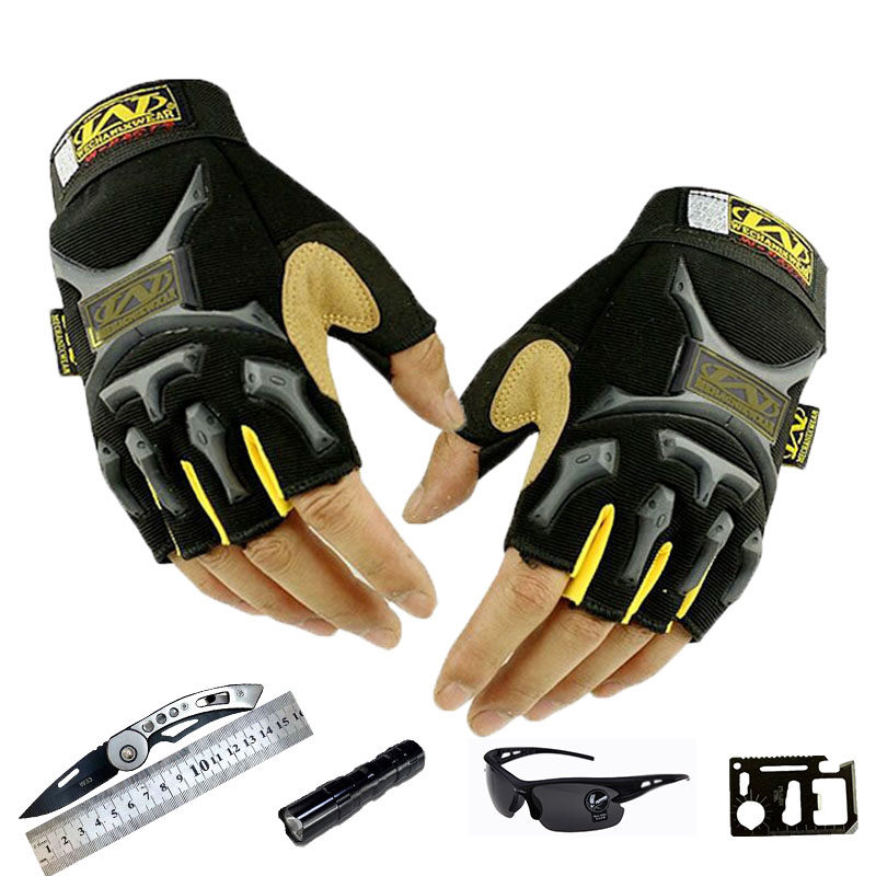 半指手套男士运动战术特种兵户外秋冬军迷健身登山防滑骑行露手指