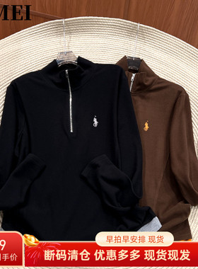 必魅-韩系拉链长袖T恤2025秋冬新款厚款德绒高级打底衫上衣56112