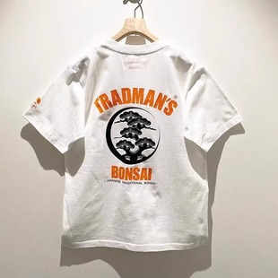 BONSAI TRADMAN BEAMS T恤23SS JAPAN 别注盆栽印花重磅宽松短袖