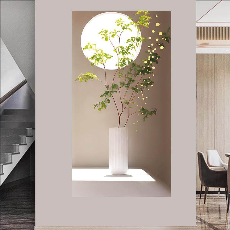 绿植小清新玄关装饰画
