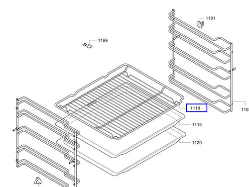 适用进口清洁博士西门子烘烤箱专用珐琅涂层烤盘烤架原装配件