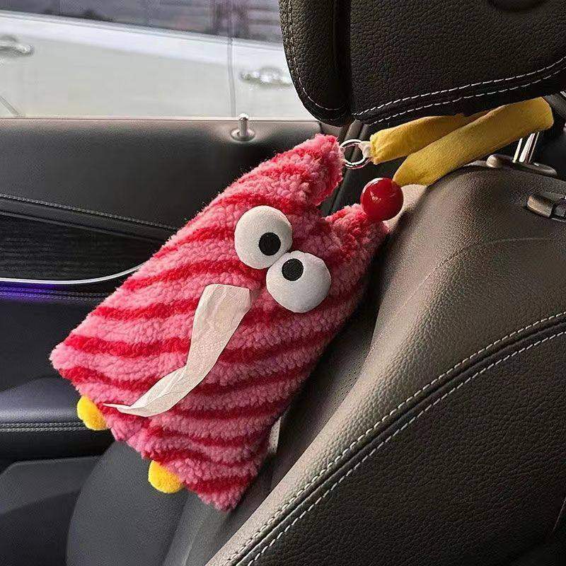 高颜值小怪兽车载纸巾盒可爱搞怪汽车纸巾袋抽纸盒收纳少女心礼物,收纳整理,纸巾盒,淘宝优惠券,粉丝福利购,淘宝优惠卷