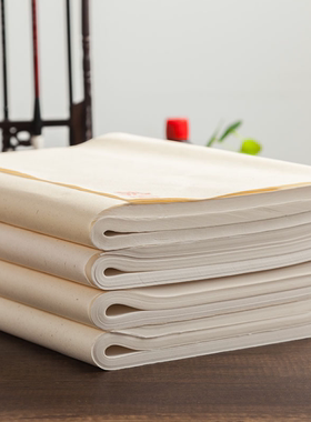 初学国画山水写意人物花鸟净皮生宣熟宣半生熟纸学生书法国画用品