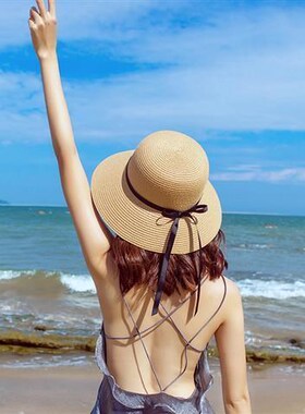 沙滩帽子女夏天海边度假韩版