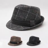 礼帽秋冬季 2023新款 男士 中老年英伦绅士帽春秋老年人爵士帽爸爸帽