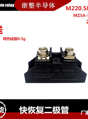 快恢复二极管2000V MZ5A10A20A25A30A40A50A.58高压模块小型封装