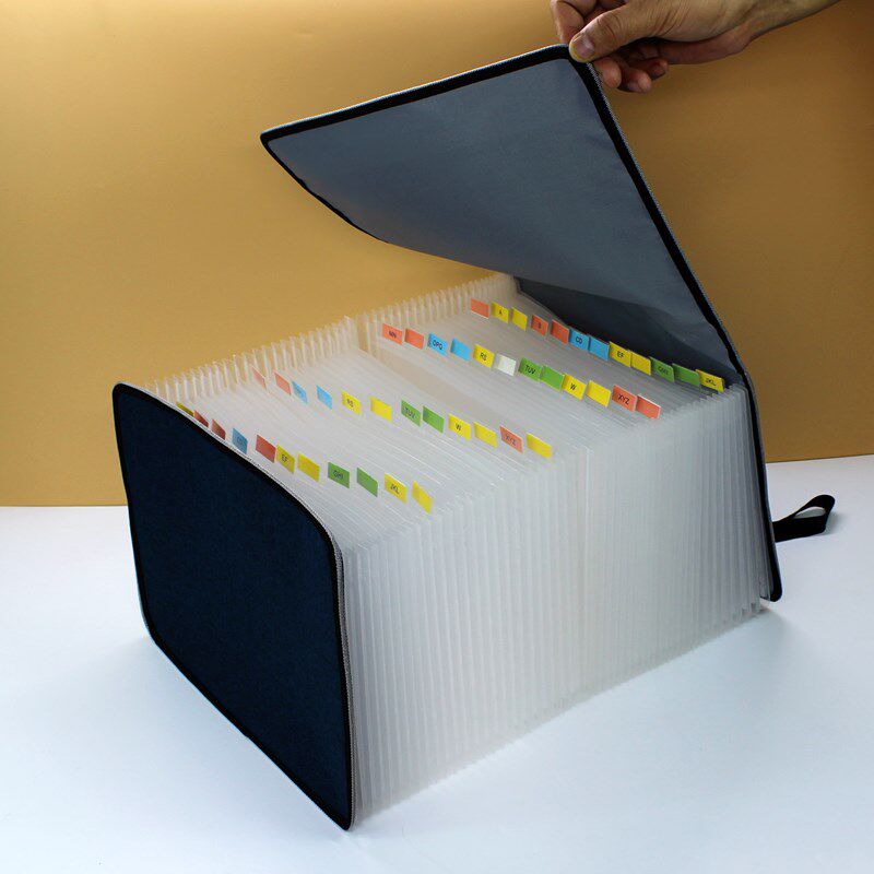 사무실 다기능 A4 아코디언 가방 파일 가방 휴대용 수납 가방 파일 가방 다층 분류 정보 가방 대용량