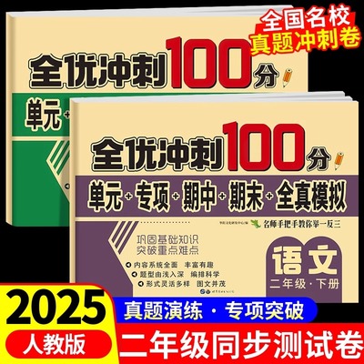 二年级下册全优冲刺100分测试卷