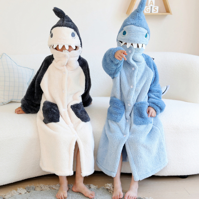 冬季儿童加厚加长睡袍