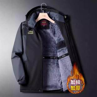 2026年新款晋江品牌高端男款棉服不臃肿冲锋衣加绒加厚冬抗寒棉衣