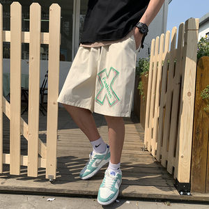 运动短裤夏ins潮bf风学生中裤跑步宽松五分裤ＸＺ201-2　K28  P25图片