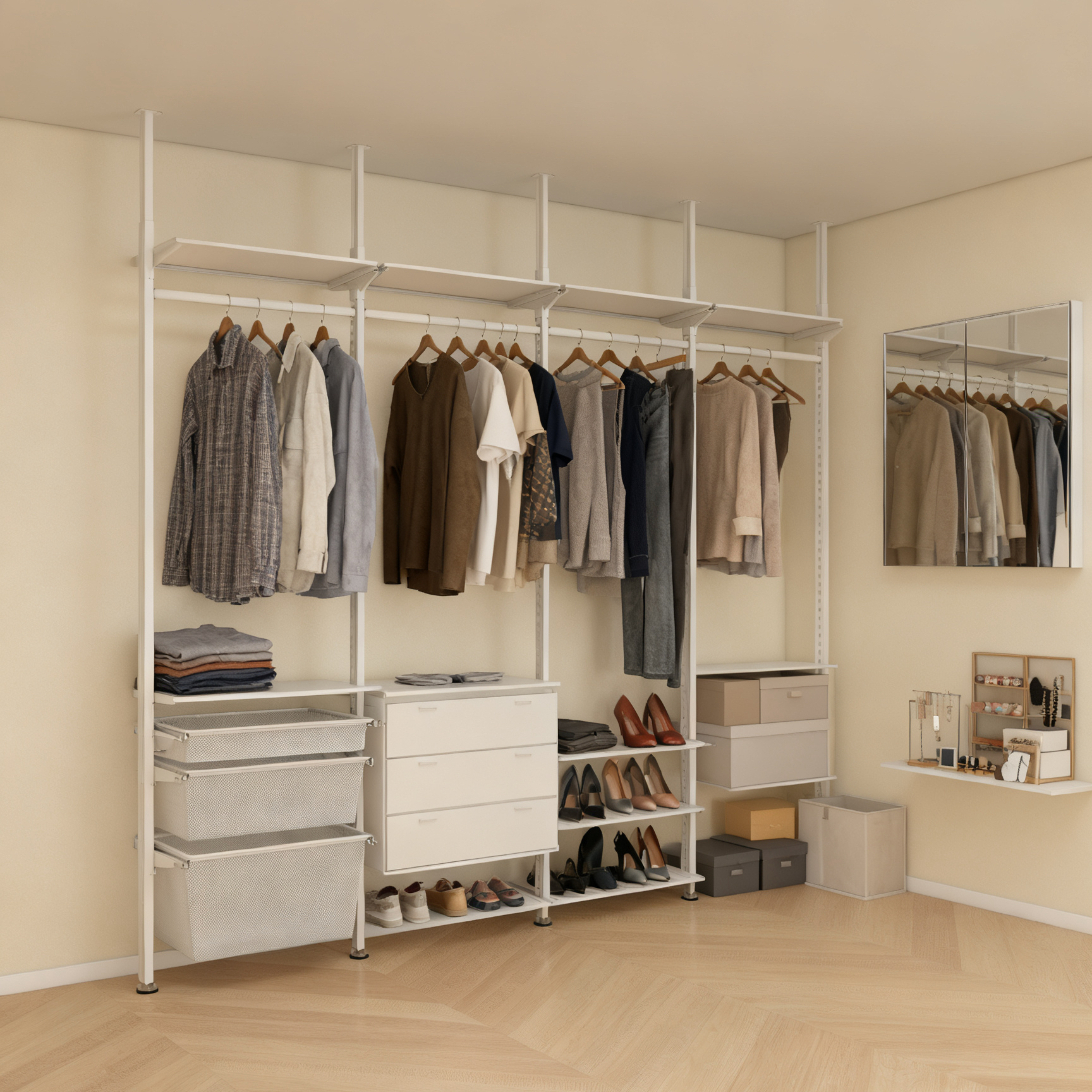 三个房间3ROOMS金属衣帽间