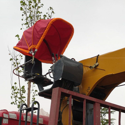 随车吊折叠车篷避雨遮阳棚户外吊车篷随车吊伞篷野外作业鹏