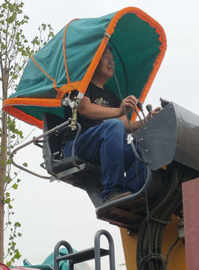 随车折叠避雨遮阳棚野外作业吊伞