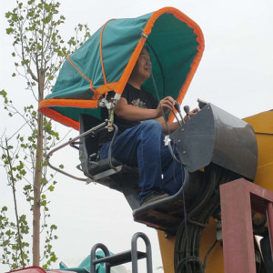 随车折叠避雨遮阳棚野外作业吊伞