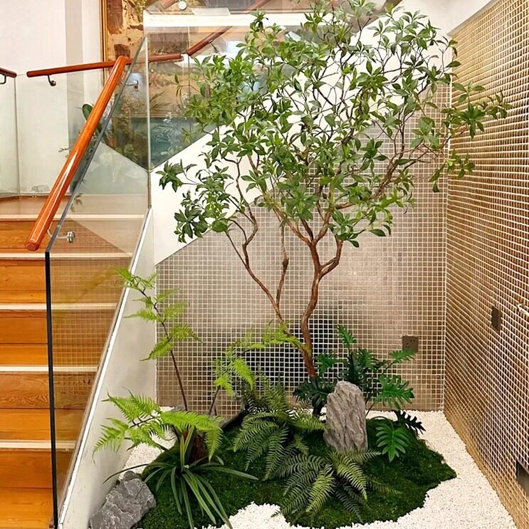 小红书爆款日式仿真马醉木造景