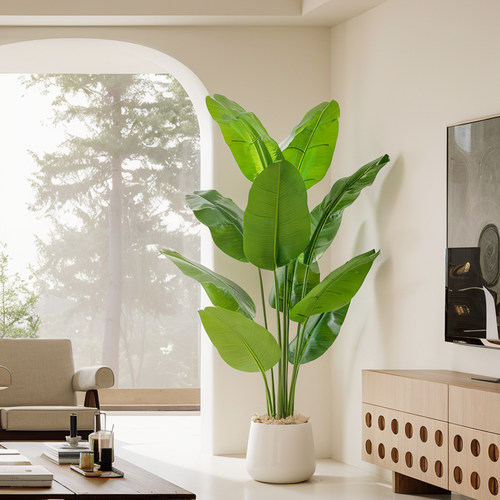 【明星同款】仿真绿植天堂鸟