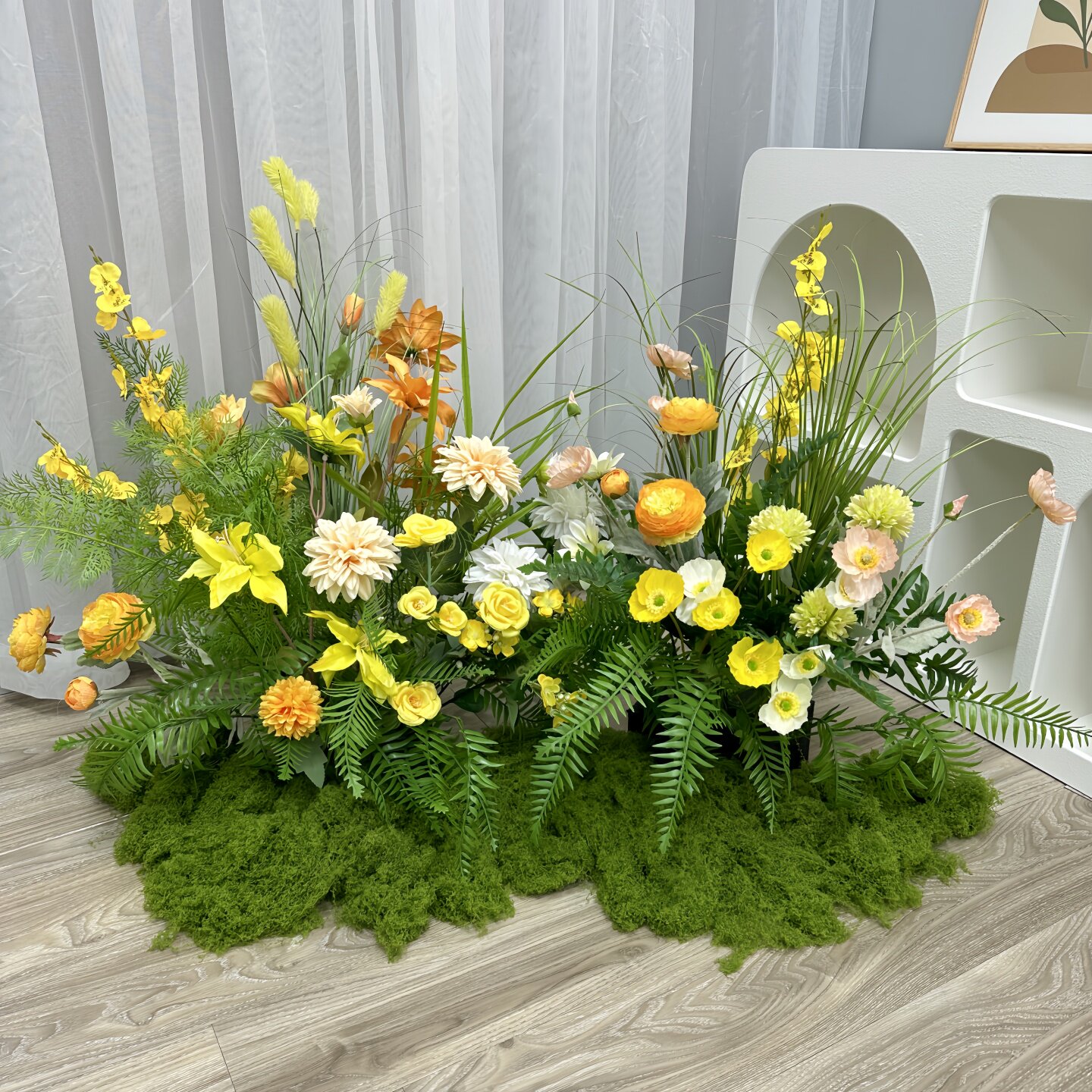 【门店打卡神器】假花装饰布置