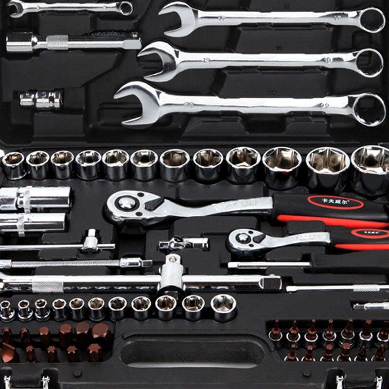 KRAFTWELL 소형 플라잉 래칫 렌치 자동차 장착 기계 수리 도구 세트 완료 자동차 장착 다기능 자동 수리 0