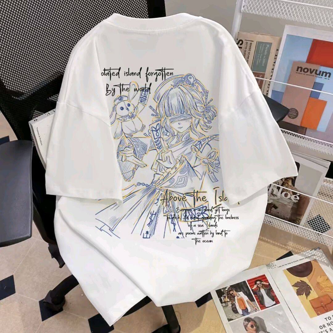 男女夏季短袖纯棉儿童上衣印花童装T恤中大童超自然行动组莉莉