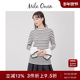 Owen春夏休闲时尚 喇叭袖 修身 Mila 条纹针织衫 09WNT241024
