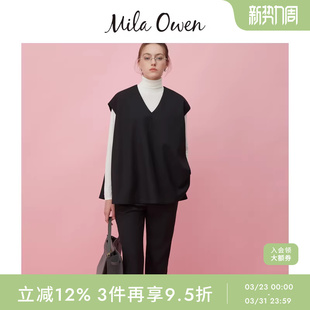 套装 锥形裤 09WFO254025 Owen秋冬通勤简约马甲针织衫 Mila