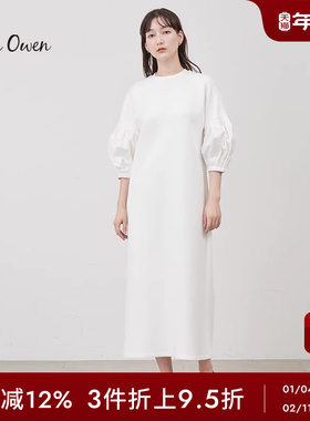 Mila Owen春夏季新款休闲简约日系泡泡袖连衣裙09WCO241049