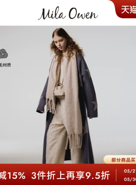 Mila Owen秋冬时尚百搭休闲长款羊毛针织开衫09WND245029