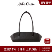 Mila Owen春夏复古休闲双带仿皮法棍单肩腋下包09WGB251504