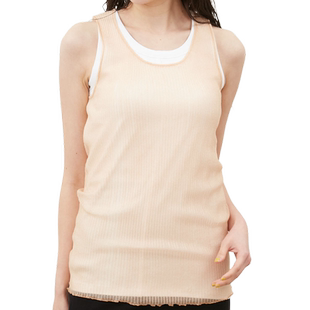 Mila Owen春夏休闲时尚薄纱分层圆领无袖背心09WNT242321