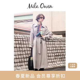宽松经典 Mila Owen26春夏新品 休闲时尚 纯色风衣外套09WFC261064 款