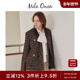 Mila Owen秋冬气质小香风宽松粗花呢格纹外套09WFJ244002