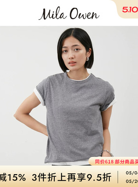 Mila Owen秋冬时尚纯棉可叠穿两件装T恤套装09WCT254124