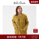 Mila Owen25秋冬新品 华丽优雅亮片丝长毛金扣针织外套09WNJ255085
