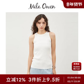 无袖 Mila Owen春夏简约百搭圆领修身 打底背心09WNT251048