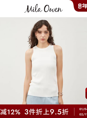Mila Owen春夏简约百搭圆领修身无袖打底背心09WNT251048