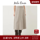 Mila Owen秋冬通勤气质混纺松紧高腰A字半身裙09WFS244130