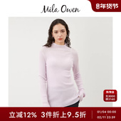 Mila 09WNT244305 针织衫 Owen秋冬百搭修身 半高领罗纹长袖